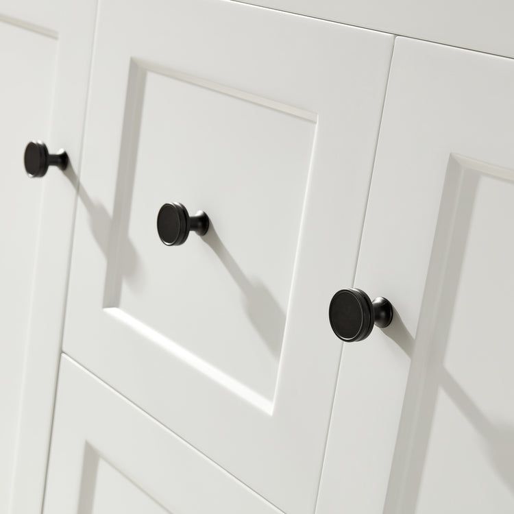 VITO Hamilton Floor PVC Cabinet Soft Closing Doors,Middle Drawers 1200mm HMT124DL-MW/MB