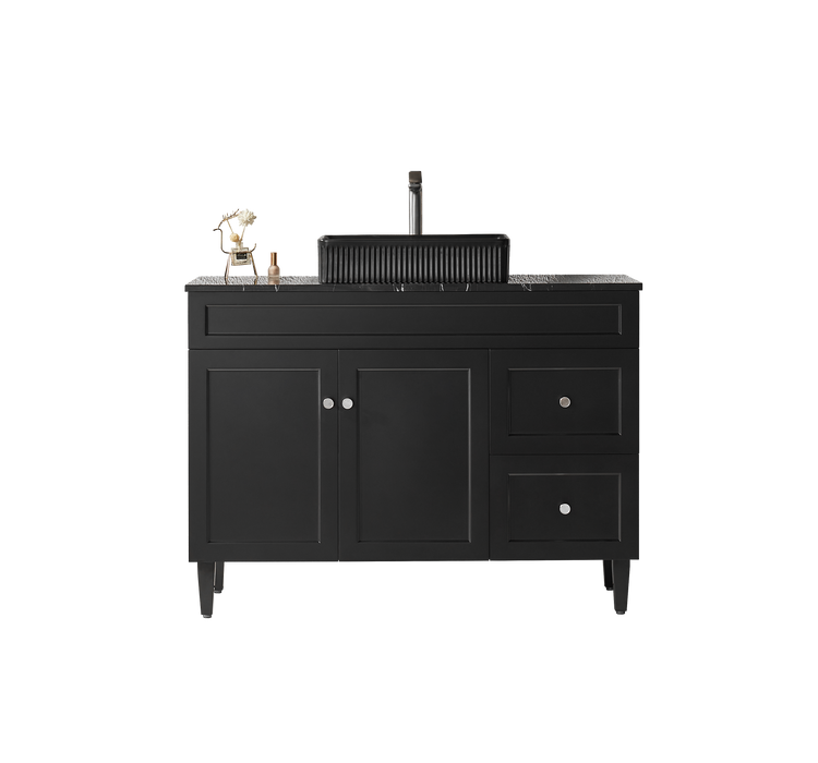 VITO  Hamilton Floor PVC Cabinet Soft Closing Door Left/Right Hand Drawers 1200mm HMT124LL/HMT124RL-MW/MB