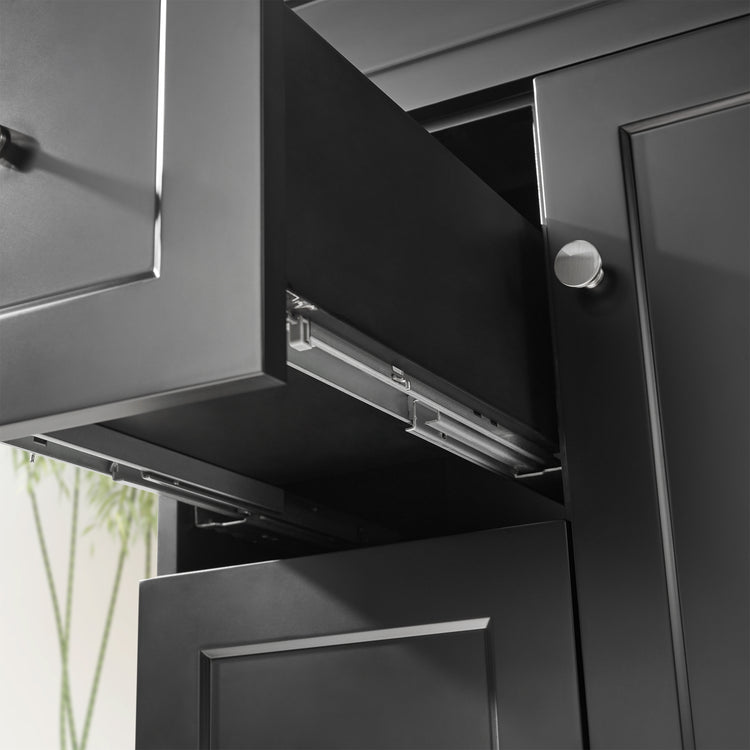 VITO Hamilton Floor PVC Cabinet Soft Closing Door, solid wood legs Right Hand & Left Hand Drawers 740*455*860mm