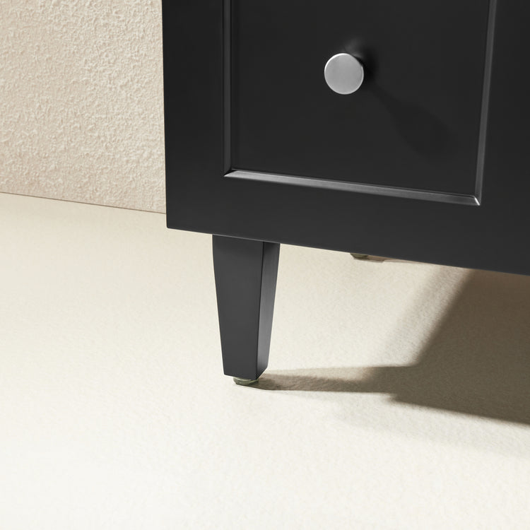 VITO Hamilton Floor PVC Cabinet Soft Closing Door, solid wood legs Right Hand & Left Hand Drawers 740*455*860mm