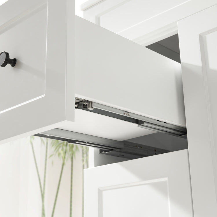 VITO Hamilton Floor PVC Cabinet Soft Closing Door, solid wood legs Right Hand & Left Hand Drawers 890x455x860 mm