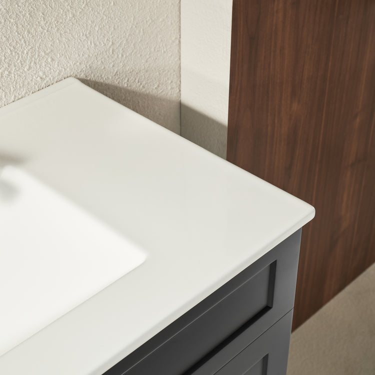 VITO Hamilton Floor PVC Cabinet Soft Closing Door, solid wood legs Right Hand & Left Hand Drawers 890x455x860 mm