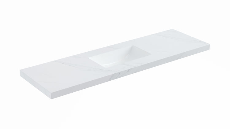 VITO DeLume SINTERED top seamless jointed with ceramic basin 600/750/900/1200/1500mm NDU64/74/94/124/154-TH/NTH