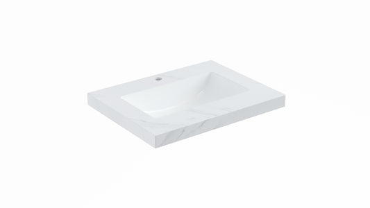 VITO DeLume SINTERED top seamless jointed with ceramic basin 600/750/900/1200/1500mm NDU64/74/94/124/154-TH/NTH