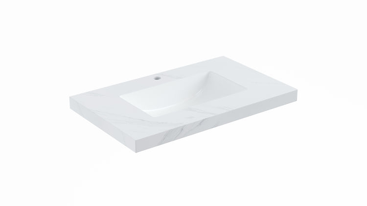 VITO DeLume SINTERED top seamless jointed with ceramic basin 600/750/900/1200/1500mm NDU64/74/94/124/154-TH/NTH