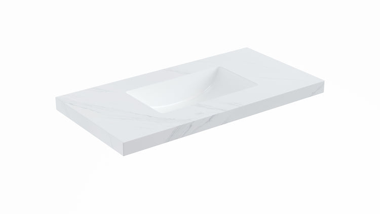 VITO DeLume SINTERED top seamless jointed with ceramic basin 600/750/900/1200/1500mm NDU64/74/94/124/154-TH/NTH