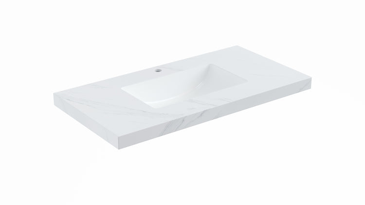 VITO DeLume SINTERED top seamless jointed with ceramic basin 600/750/900/1200/1500mm NDU64/74/94/124/154-TH/NTH