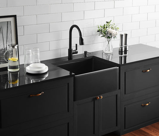 Chelsea Fireclay farmhouse sink 600*451*253mm (FCCT600GW/MB)