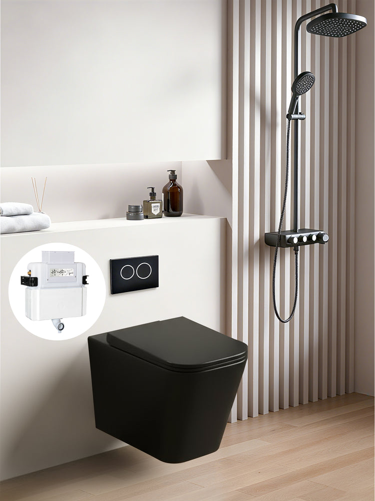 Qubist  R&T inwall floor toilet suite G30032/G3005+ KDK103