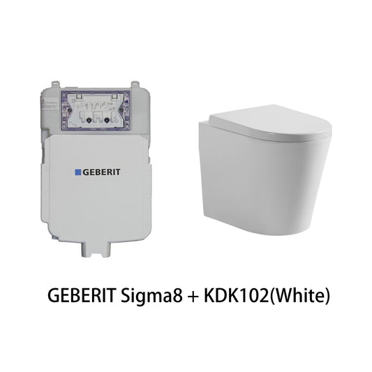 Avery Geberit In Wall Floor Toilet Suite (Sigma8/Kappa + KDK102)