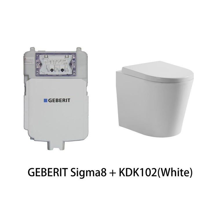 Avery Geberit In Wall Floor Toilet Suite (Sigma8/Kappa + KDK102)
