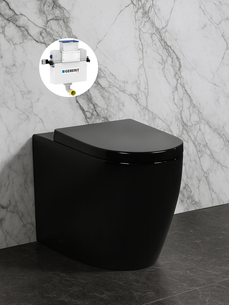 Veda Geberit inwall floor toilet suite (Sigma8/Kapp + KDK105T-B)