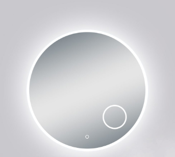 Luna Backlit LED Mirror With Magnifier Smart Touch Free Controls 900*900mm ORBM900-M