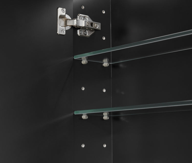 Lumero LED PVC Mirror Shaving Cabinet 600x900x155mm LARSV6090MW-LED/LARSV6090MB-LED