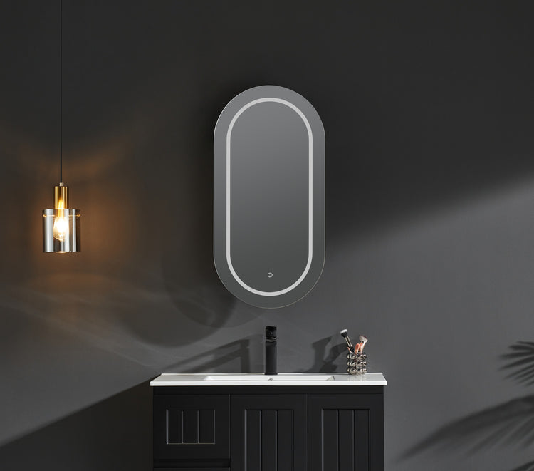 Lumero LED PVC Mirror Shaving Cabinet 450x900x155mm LOSV4590MW-LED/LOSV4590MB-LED