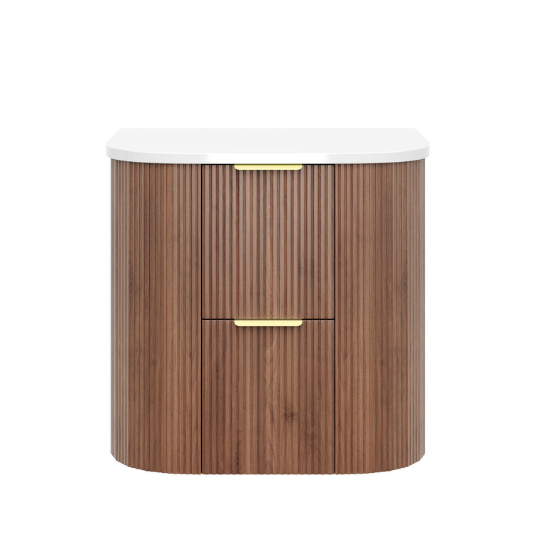 VITO ARTIS Fluted Curved Vanity with soft closing drawers 600-900mm