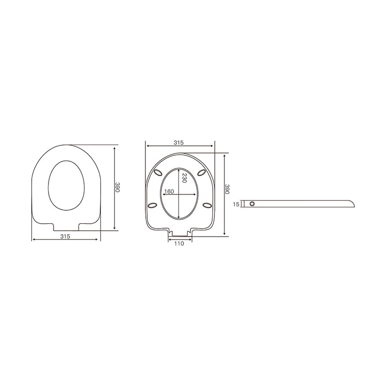 Minimalist Toilet Seat Cover SC811
