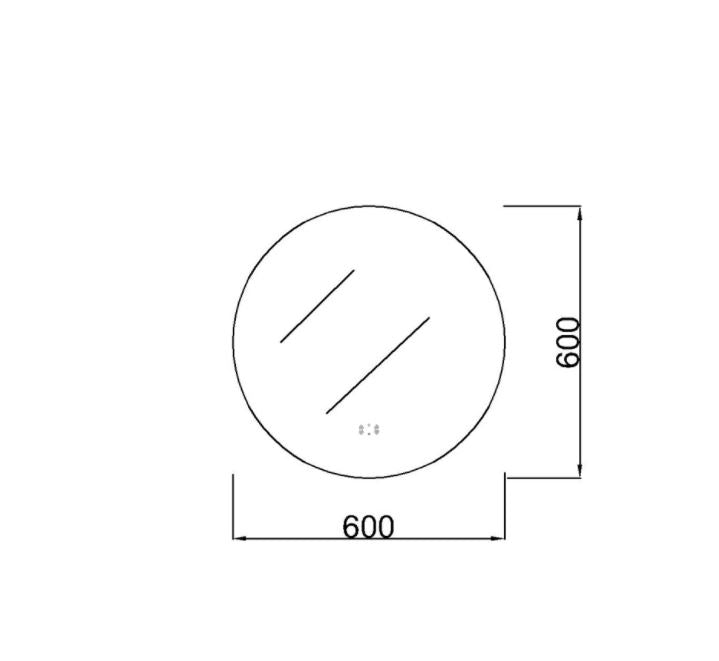 LED Backlit Mirror with Acrylic Strip Smart Touch Free Controls 600/700/800 UL600BM/UL700BM/UL800BM-AC
