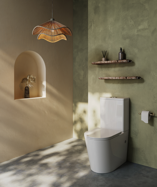 Sylea Tornado Rimless Toilet Suite Dual Flush 655*380*860mm V043