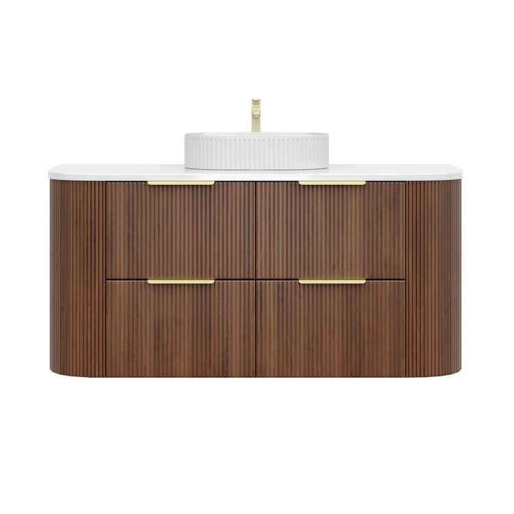 Vito Artis-D Wall-Hung PVC Curved Vanity with Soft-Close Drawers 600/750/900/1200/1500