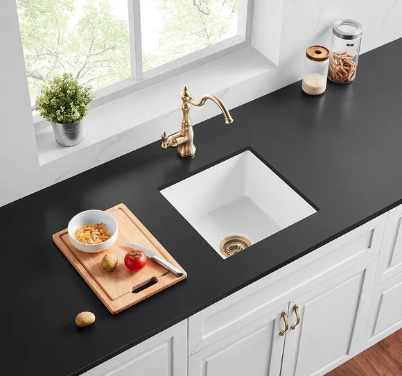 Quartz Undermount Kitchen Sink 432*432*246mm (QZ4343)