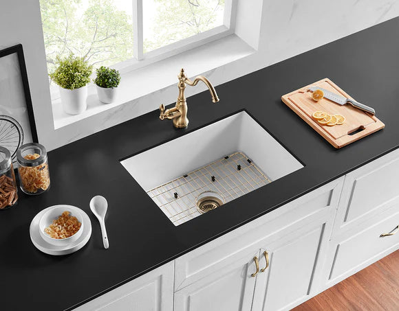 Camden Fireclay Square insert/undermound sinks 677*470*282mm (FCND677GW/MB)