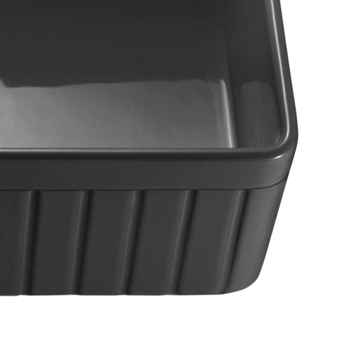 Greenwich Fireclay farmhouse single sink 838*456*252mm (FCBD828GW/MB)