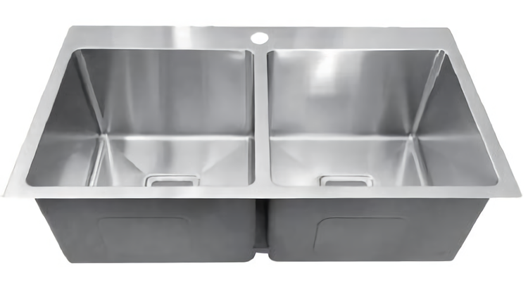 304 Double Stainless Steel Sink（PKS-775TPS）775×450×235mm