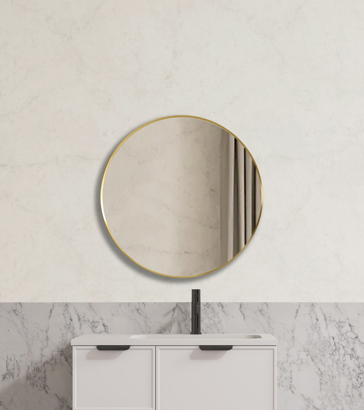 Vetra Aluminum Framed Mirror 5mm Copper Free with Safety Film 600/700/800 VRFM600/700/800-MB/BG/BN/GM